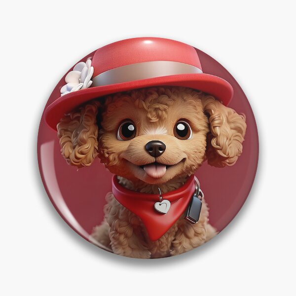 Item preview, Cute smiling cartoon Toy Poodle dog designed and sold by Colorful-Worlds.