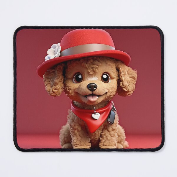 Item preview, Cute smiling cartoon Toy Poodle dog designed and sold by Colorful-Worlds.
