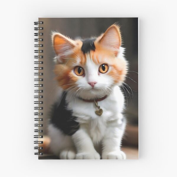 Item preview, Calico cat  black around eyes orange nuzzle  white paws designed and sold by RAILGUNWII.