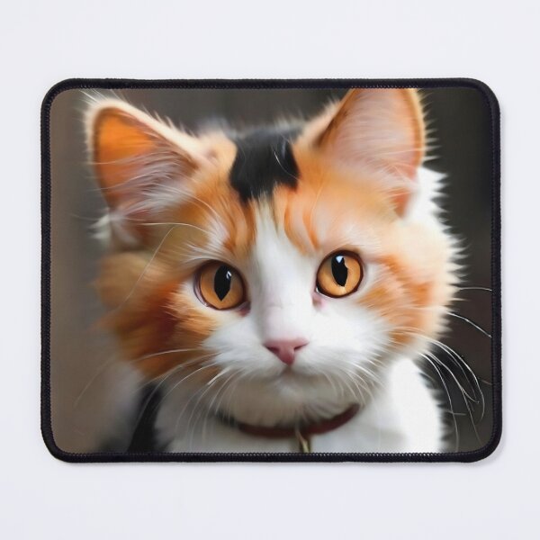 Item preview, Calico cat  black around eyes orange nuzzle  white paws designed and sold by RAILGUNWII.
