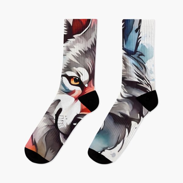 Item preview,  front facing strong colorful wolf logo designed and sold by RAILGUNWII.