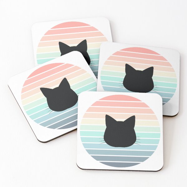 Item preview, Retro Sunset Cat Silhouette designed and sold by JPareDesign.