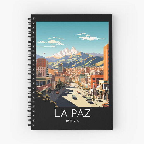 Item preview, A Pop Art Travel Print of La Paz - Bolivia  designed and sold by StudioRedKoala.