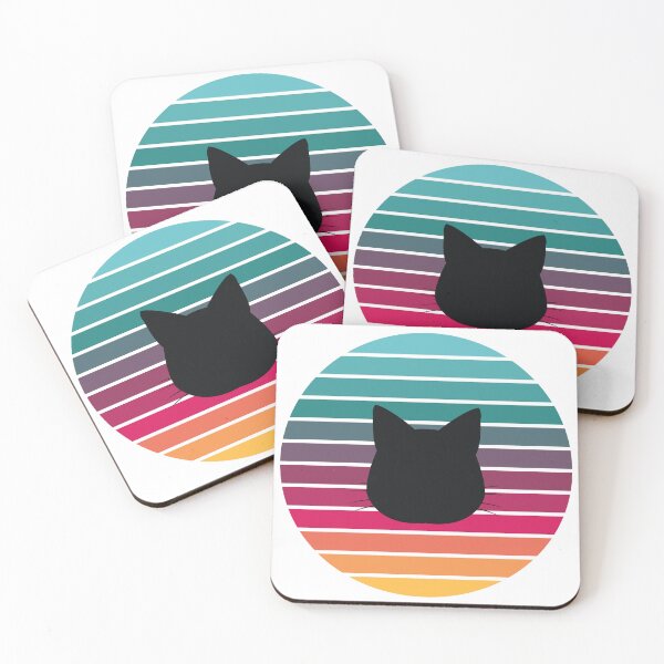 Item preview, Retro Sunset Cat Silhouette designed and sold by JPareDesign.
