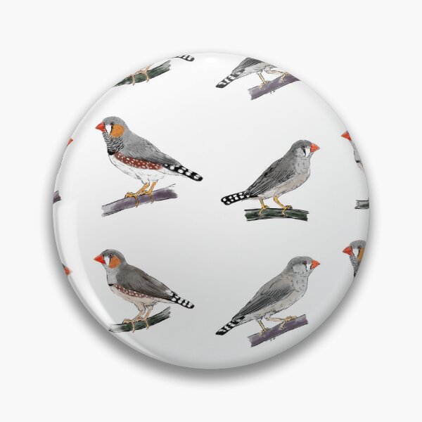 Item preview, Australian and Timor zebra finch pairs white background designed and sold by yaoyao-friends.