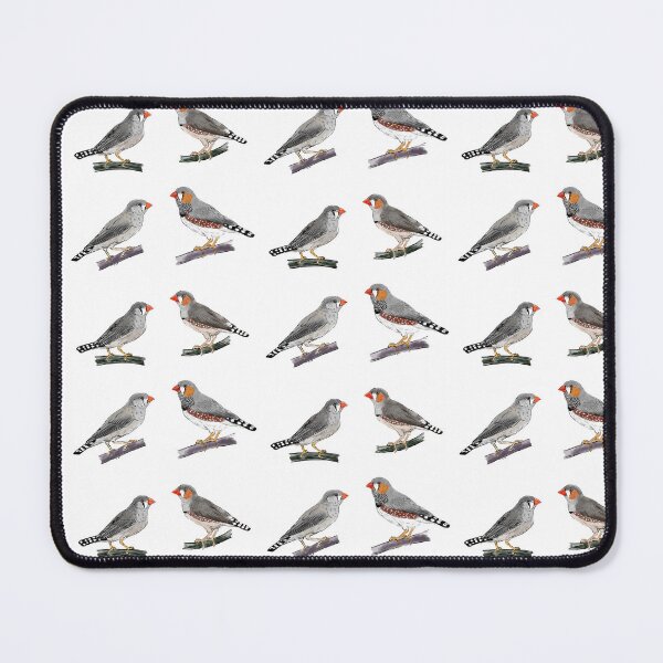 Item preview, Australian and Timor zebra finch pairs white background designed and sold by yaoyao-friends.