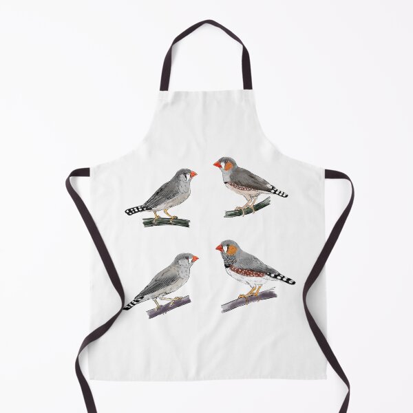 Item preview, Australian and Timor zebra finch pairs white background designed and sold by yaoyao-friends.