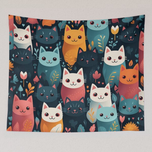 Item preview, Multicolored cat designed and sold by Rxquiem.