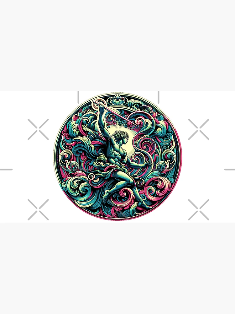 Thumbnail 3 of 3, Cap, Neon Rococo Woodcut Mars designed and sold by DaBRATKO.