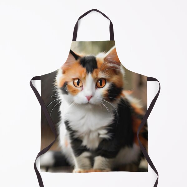 Item preview, Calico cat  black around eyes orange nuzzle white paws designed and sold by RAILGUNWII.