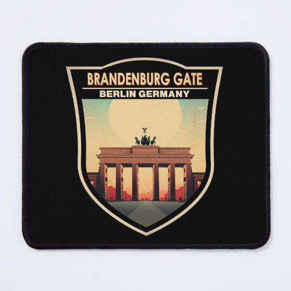 Item preview, Brandenburg Gate Germany Travel Art Badge designed and sold by KrisSidDesigns.