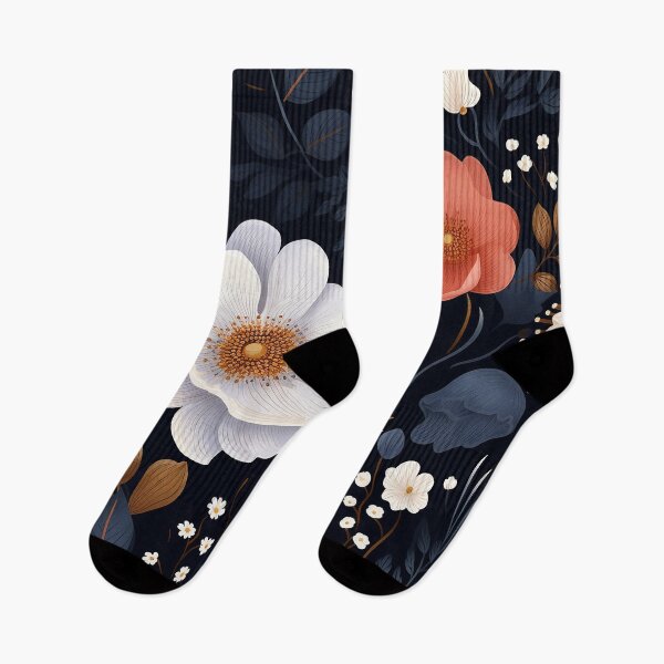 Item preview, Floral Fantasy on Black designed and sold by 3po3.