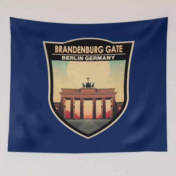 Item preview, Brandenburg Gate Germany Travel Art Badge designed and sold by KrisSidDesigns.