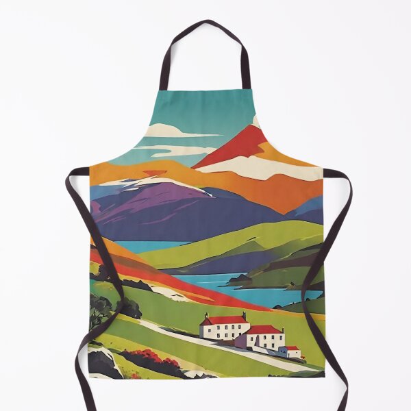 Item preview, Scotland Village in the Glen Vintage Retro Travel Poster designed and sold by KGalbraith.