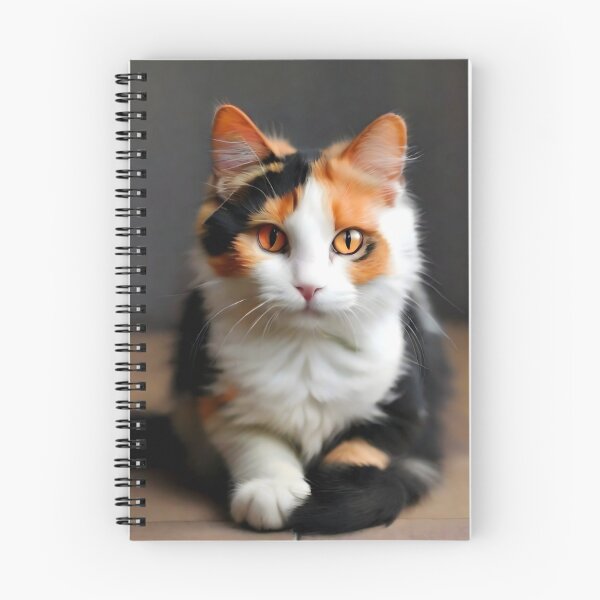 Item preview, Calico cat  black around eyes orange nuzzle white paws designed and sold by RAILGUNWII.