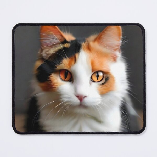 Item preview, Calico cat  black around eyes orange nuzzle white paws designed and sold by RAILGUNWII.