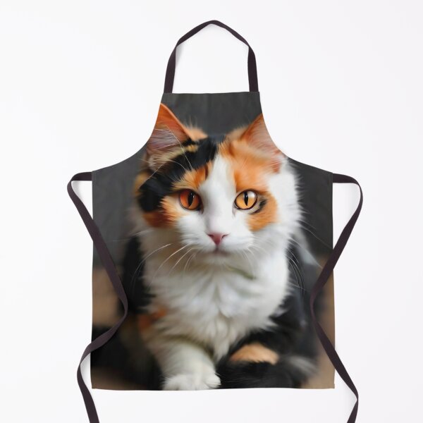 Item preview, Calico cat  black around eyes orange nuzzle white paws designed and sold by RAILGUNWII.