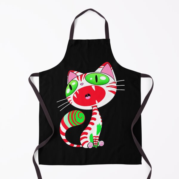Item preview, Candy Cane holiday cat designed and sold by Holly Pierson.