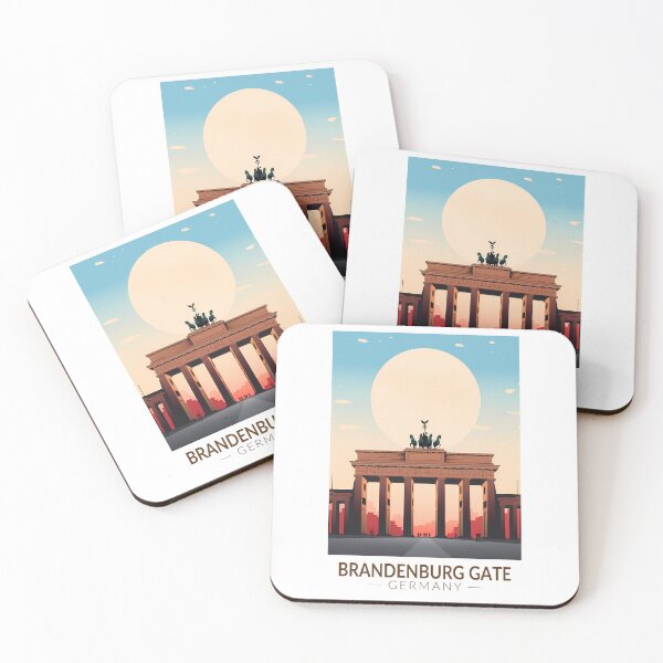 Item preview, Brandenburg Gate Germany Travel Art Vintage designed and sold by KrisSidDesigns.