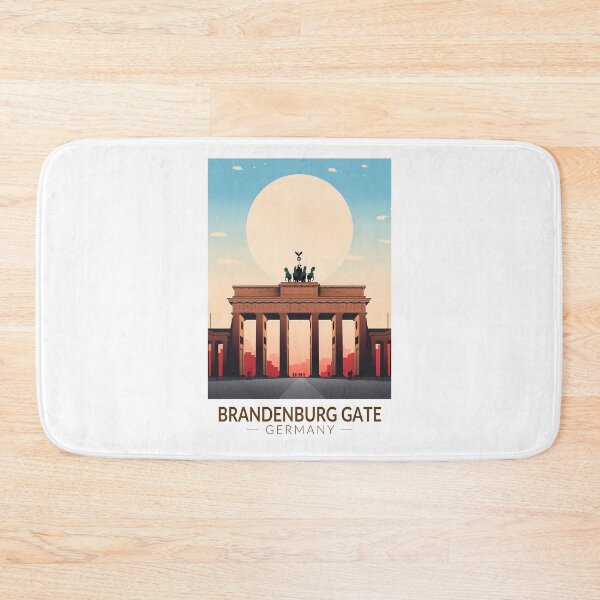 Item preview, Brandenburg Gate Germany Travel Art Vintage designed and sold by KrisSidDesigns.