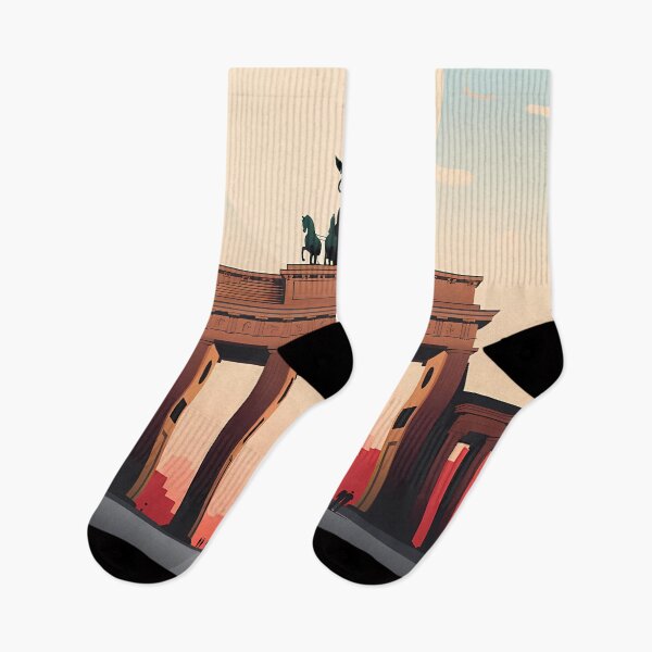 Item preview, Brandenburg Gate Germany Travel Art Vintage designed and sold by KrisSidDesigns.