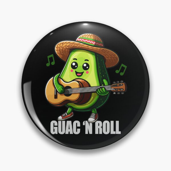 Item preview, Guac N Roll - Funny Avocado Guacamole Pun designed and sold by Meliafroggy.