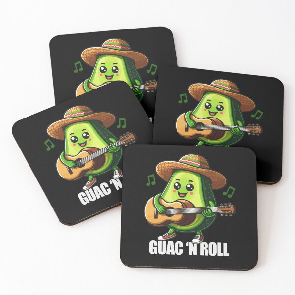 Item preview, Guac N Roll - Funny Avocado Guacamole Pun designed and sold by Meliafroggy.
