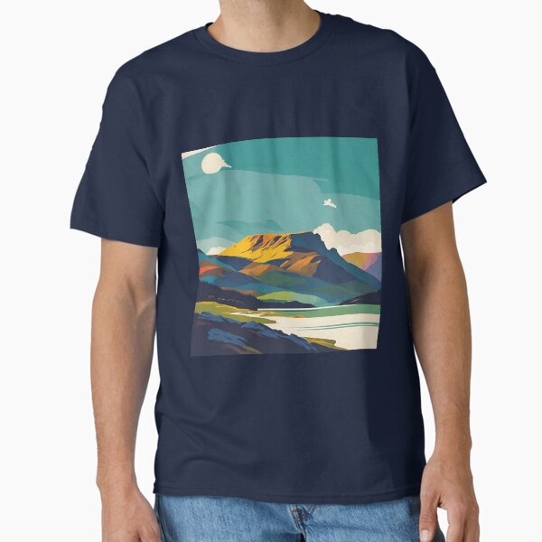Item preview, Scotland Munro Mountain Vintage Retro Travel Poster designed and sold by KGalbraith.