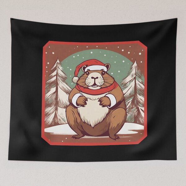 Item preview, Santa Capybara designed and sold by Eolithic.