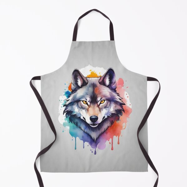 Item preview, high quality wolf watercolor designed and sold by RAILGUNWII.