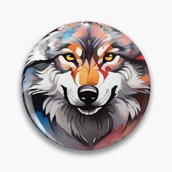 Item preview, high quality wolf watercolor designed and sold by RAILGUNWII.