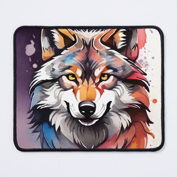 Item preview, high quality wolf watercolor designed and sold by RAILGUNWII.