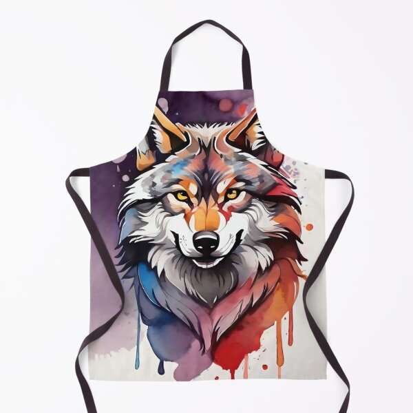 Item preview, high quality wolf watercolor designed and sold by RAILGUNWII.