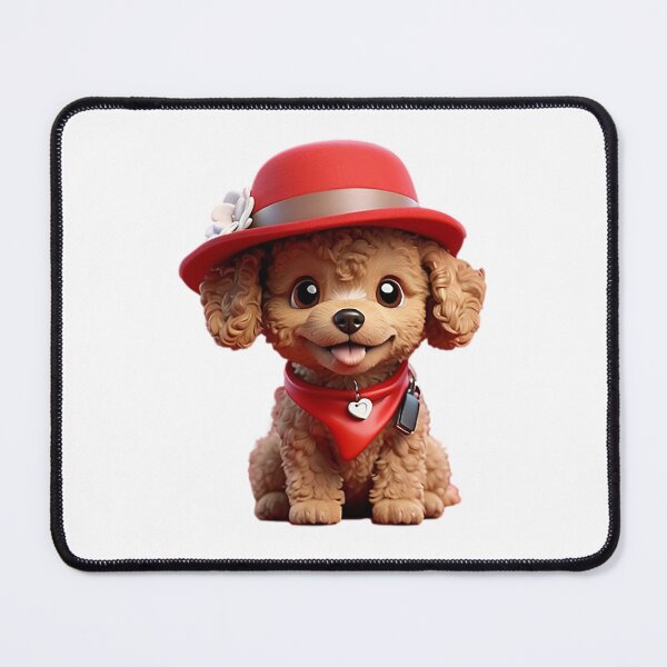 Item preview, Cute smiling cartoon Toy Poodle dog v2 designed and sold by Colorful-Worlds.