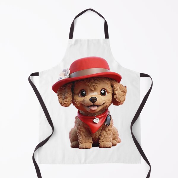 Item preview, Cute smiling cartoon Toy Poodle dog v2 designed and sold by Colorful-Worlds.