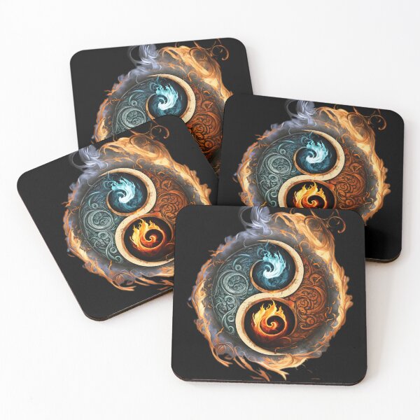 Item preview, Fire and water: the dancing harmony of yin and yang designed and sold by EternalDelight1.
