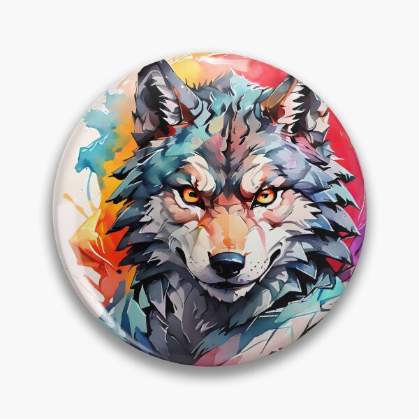 Item preview, high quality wolf watercolor designed and sold by RAILGUNWII.