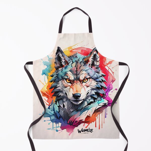 Item preview, high quality wolf watercolor designed and sold by RAILGUNWII.
