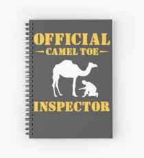 Cuaderno de espiral Inspector oficial del dedo en camello