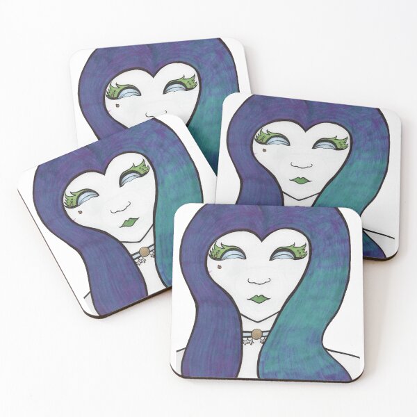 Item preview, Luminous Blue Woman designed and sold by MaledictionWolf.