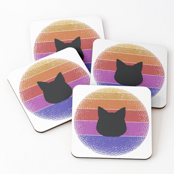 Item preview, Retro Sunset Cat Silhouette designed and sold by JPareDesign.