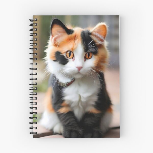 Item preview, Calico cat  black around eyes orange nuzzle white paws designed and sold by RAILGUNWII.