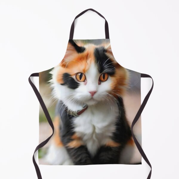 Item preview, Calico cat  black around eyes orange nuzzle white paws designed and sold by RAILGUNWII.