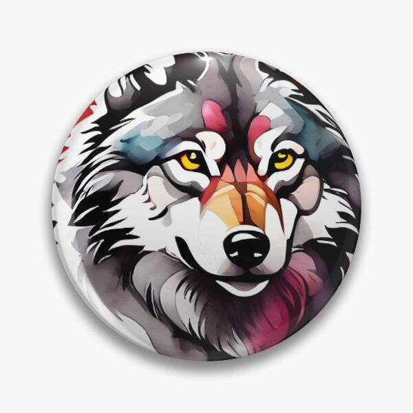 Item preview, high quality, wolf, watercolor, designed and sold by RAILGUNWII.
