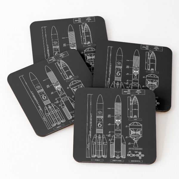 Item preview, Ariane 6  (White Stencil-No Background-English) Vertical Version designed and sold by BGALAXY.