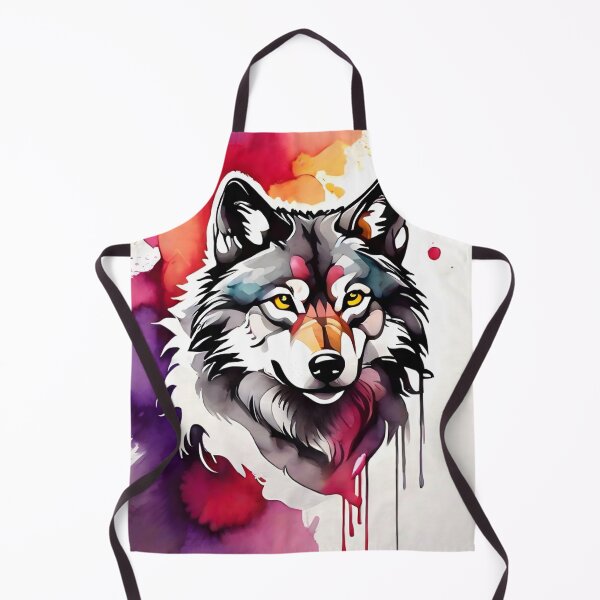 Item preview, high quality, wolf, watercolor, designed and sold by RAILGUNWII.
