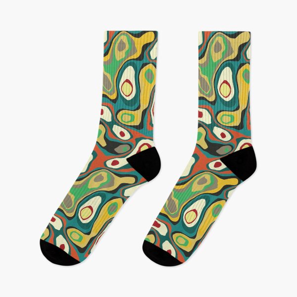 Item preview, Not so Camouflaged-Latin Jazz-Fancy Pants Sox designed and sold by Annette Chabidon Studio.