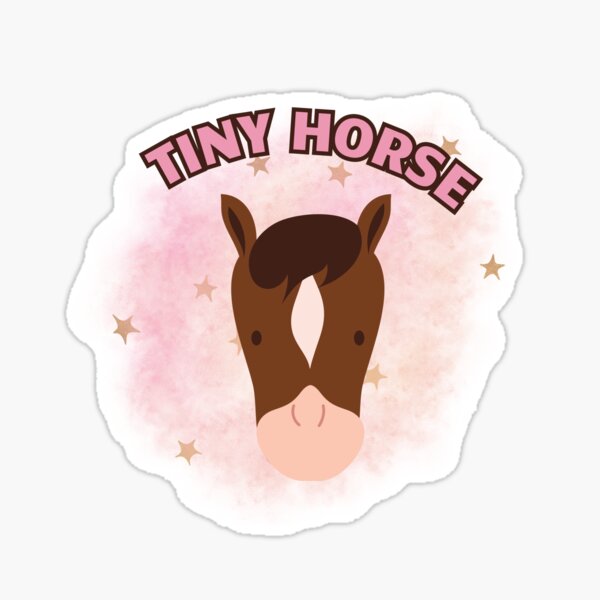 Artikel-Vorschau von SNL Tiny Horse Aufkleber, designt und verkauft von alwaysbetterr.