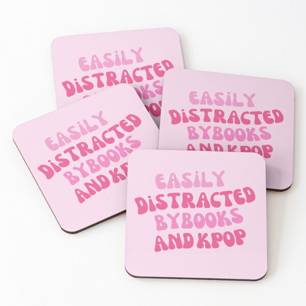 Item preview, Easily Distracted By Books And Kpop (Pink) designed and sold by Megurix.