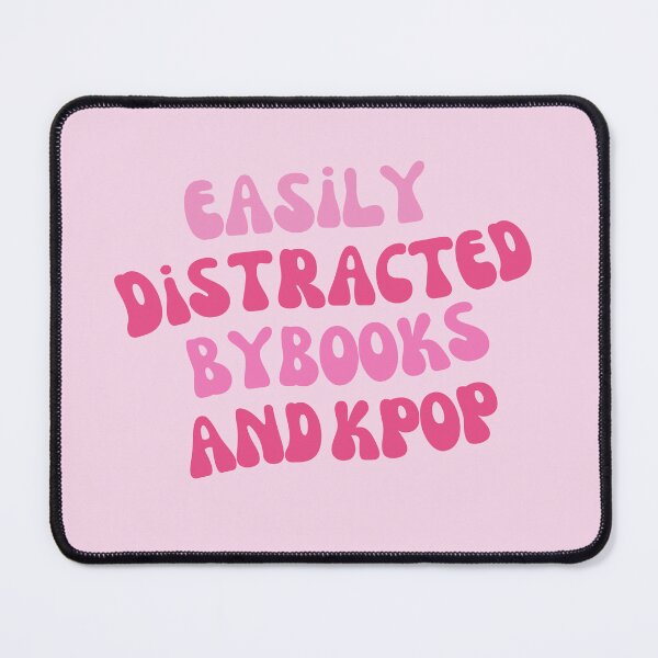 Item preview, Easily Distracted By Books And Kpop (Pink) designed and sold by Megurix.